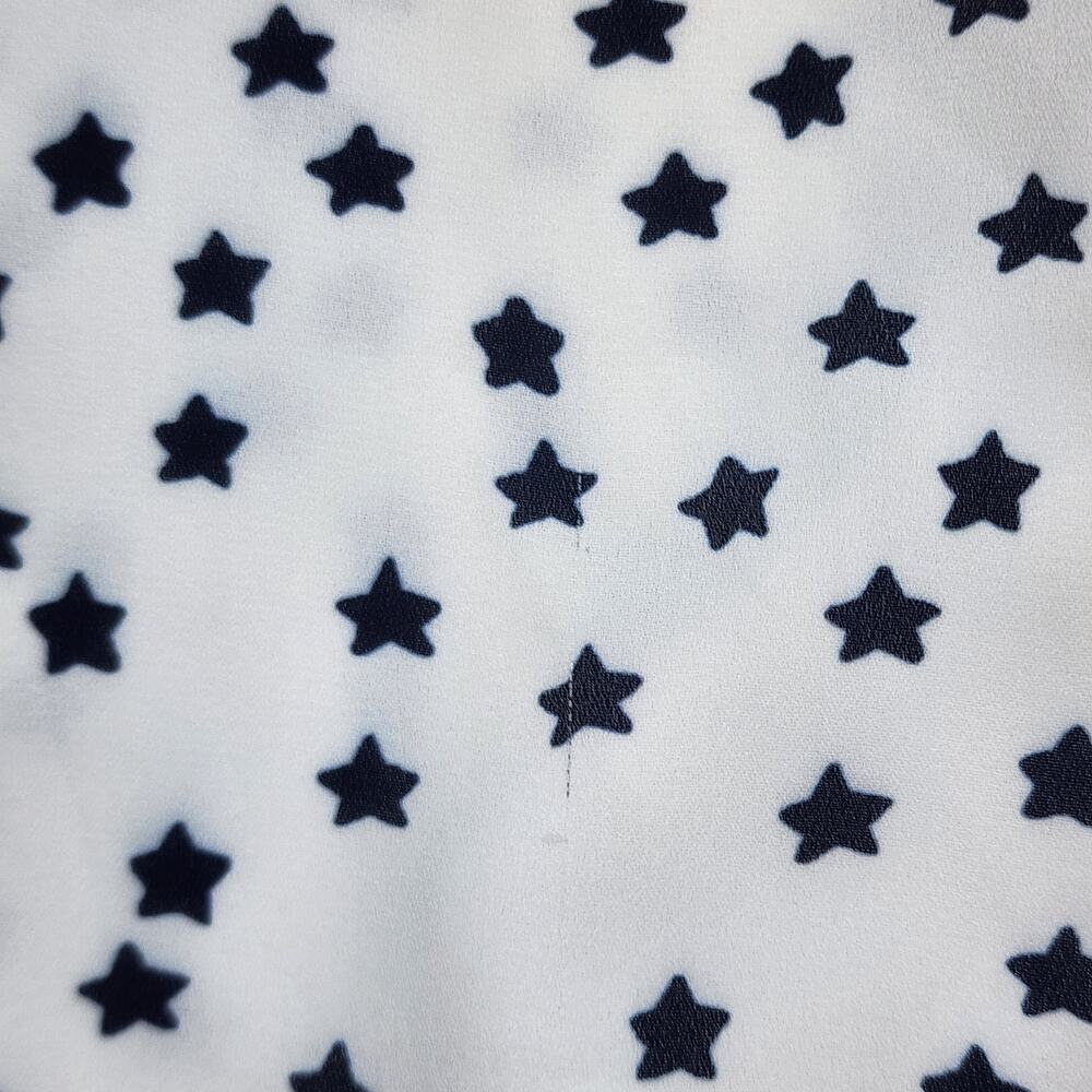 Peace & Pearls Star Print Sheer Minimalist Y2K Grunge‎ XL - Picture 6 of 10